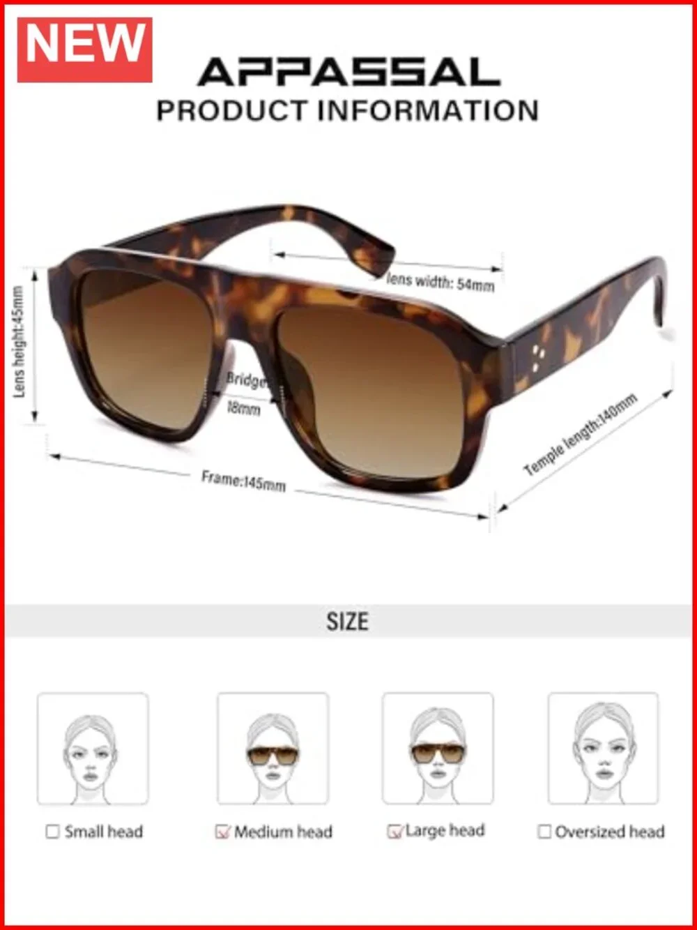 Oversized Polarized Aviator Sunglasses UV400 Protection Full Frame